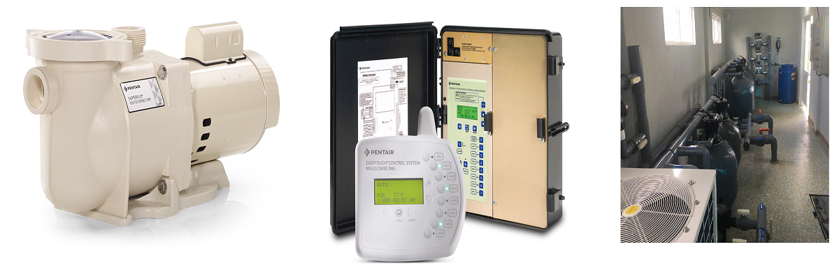 thiết bị hồ bơi, xử lý nước